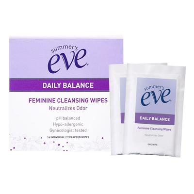 Daily Balance Feminine Cleansing Wipes Cleanser 16p, 56g, 1 Unit