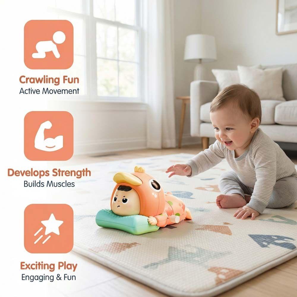 Clockwork Climbing Crawling Baby Toys Learns To Crawl Twist Walking Duck  Baby
