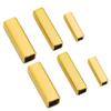 10pcs Large Hole Stainless Steel Square Spacer Beads 10 15 20 Mm Never Fade Necklace Tube Beads For Diy Bracelet Jewelry Making