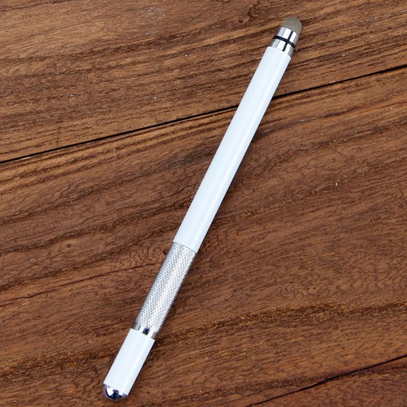 

Electronic Dawing Pen Conductive Cloth + Sucker 2 in 1 Metal Capacitor Active Stylus Pen білий