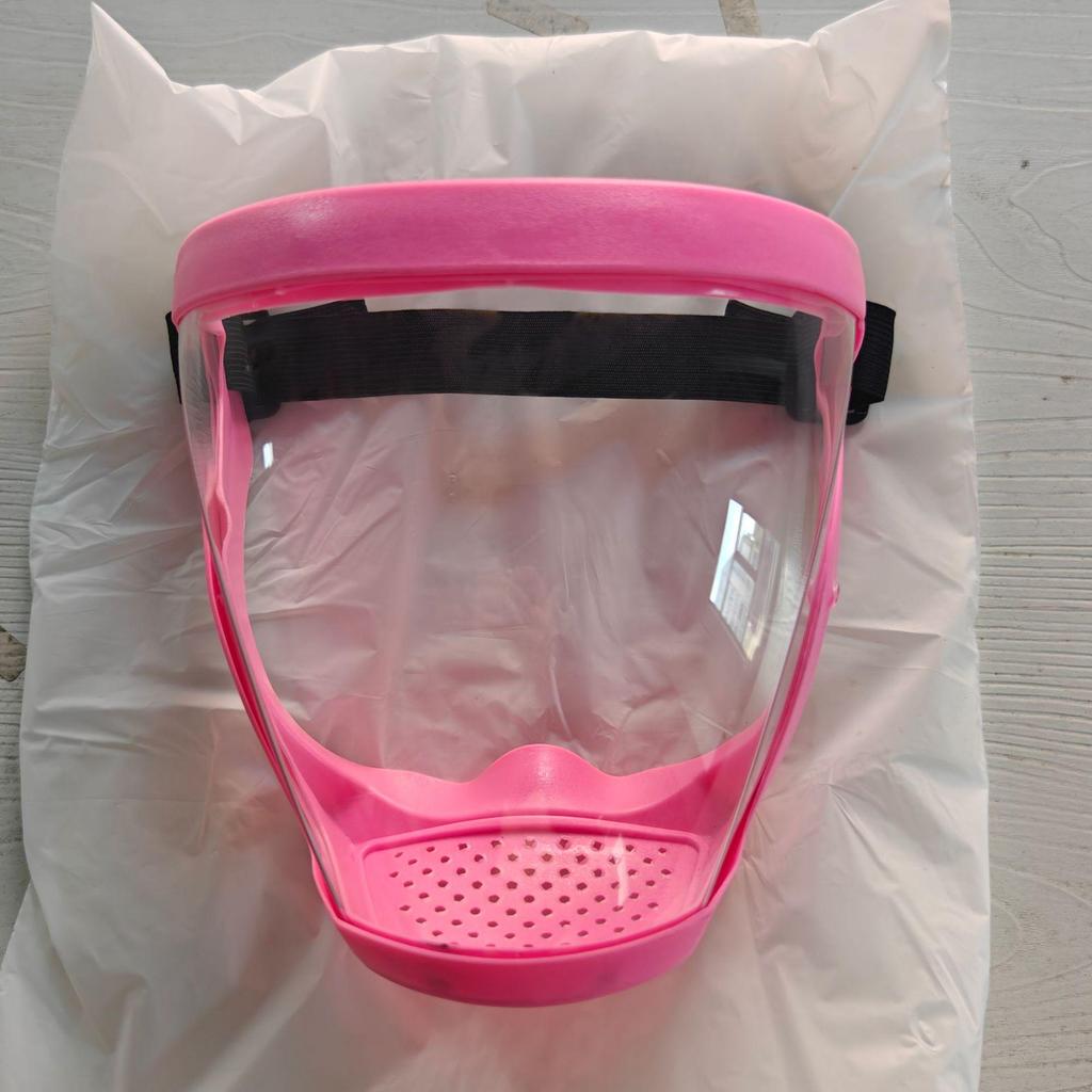 Przezroczna osłona twarzy o wysokiej rozdzielczości - przeciwkropelkowa, pyłoszczelna, ochronne gogle do jazdy.