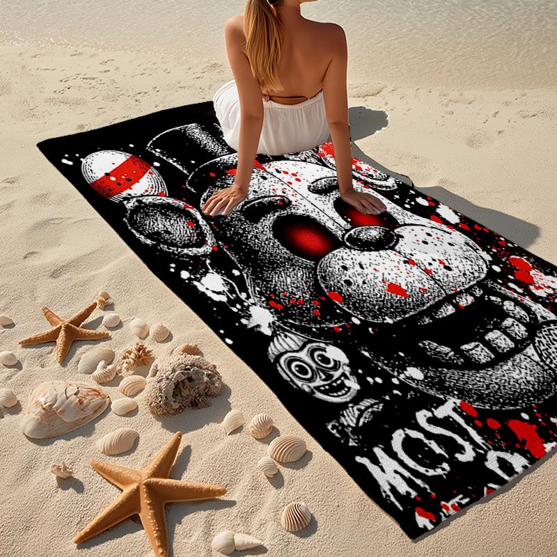 Ultra-Soft Beach Towel with Freddy Theme,Ideal for Pool - Camping, Diving - Perfect Travel Essential, Vibrant Beach Towel.