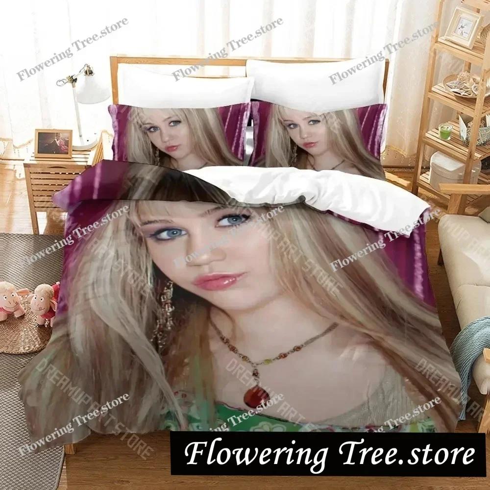 3D Print Hannah Montana Bedding Set Boys Girls Twin Queen King Size Duvet Cover Pillowcase Bed boys Adult Home Textileextile029