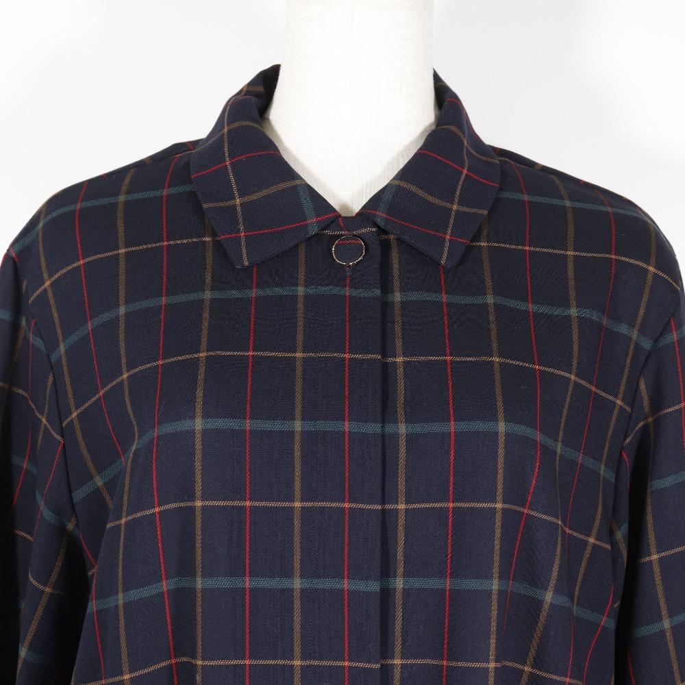 Burberrys Shirt & Skirt setup check vintage black/hair Women Used