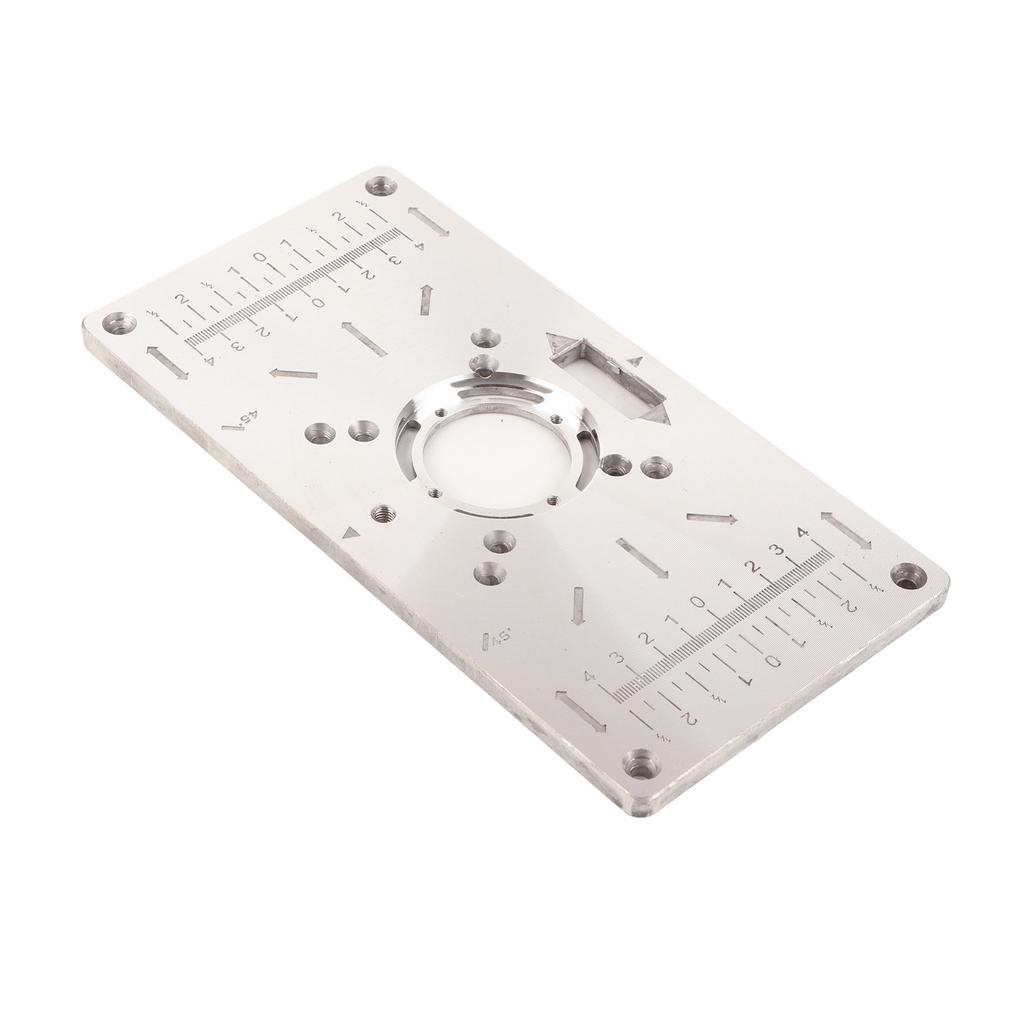Trimming Machine Flip Plate Aluminium Alloy Milling Guide Table Chamfering Board for Woodworking