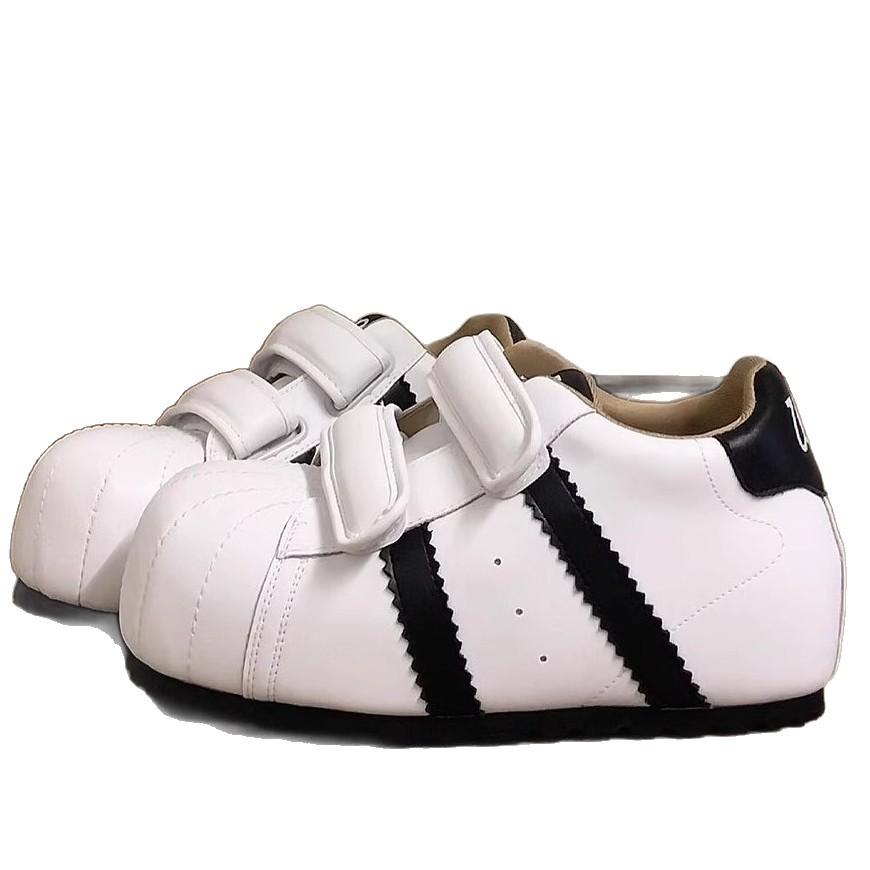 Velcro ugly cute shell head German training bread shoes women's 2025 new versatile inner height increase leisure sports small board shoes