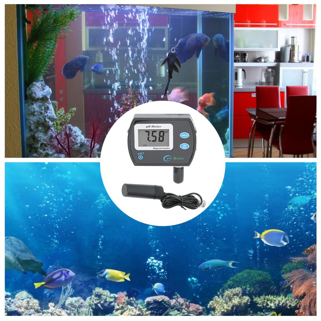 LCD Digital PH Meter Tester Aquarium Swimming Pool Water Quality Testing Gauge