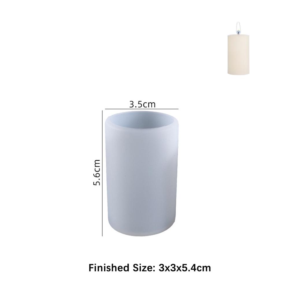 

Форма циліндра Силіконова форма для свічок 3D DIY Ароматизована свічка Мило Форма для виготовлення ремесел Подарунок Гіпс Смола Віск Домашня прикраса