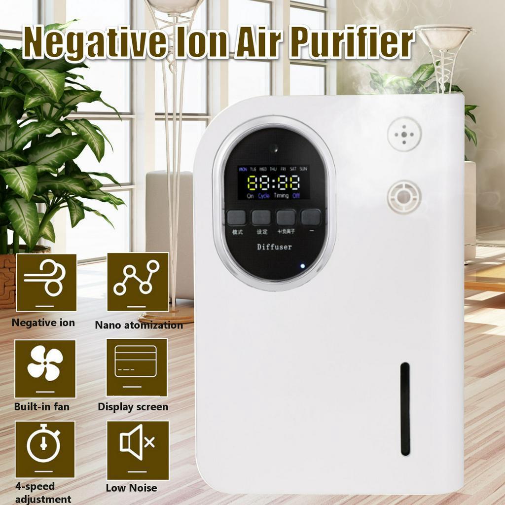 DC 12V Fragrance Diffuser Air Purifier Essential Oil Air Ionizer with Timer Funciton and LCD Display for office hotel Home
