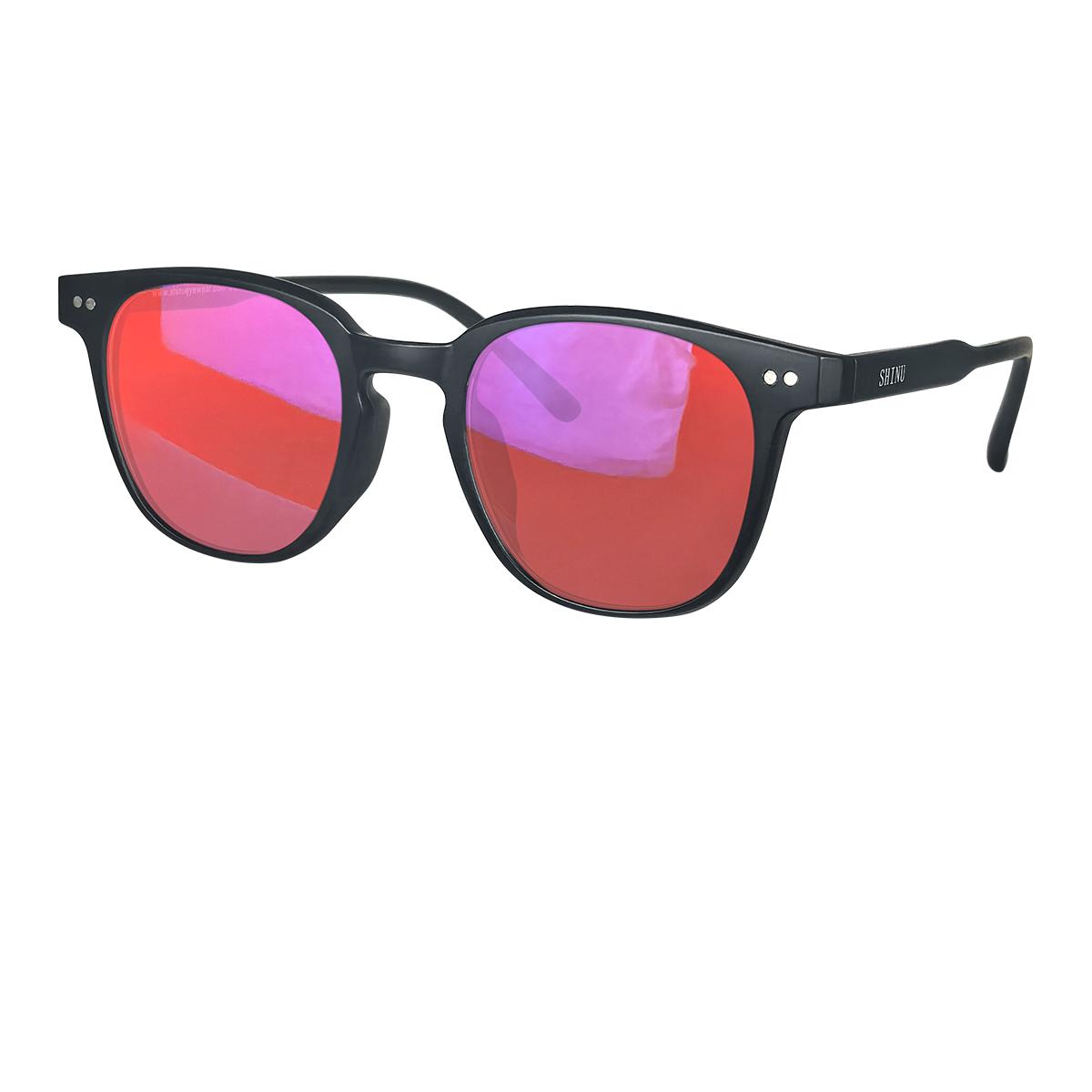 SHINU Rode Lens Bril Dames Beter Slapen Blauw Licht Blokkerende Bril voor Lange Schermtijd Oranje Lens Bril Gaming Bril