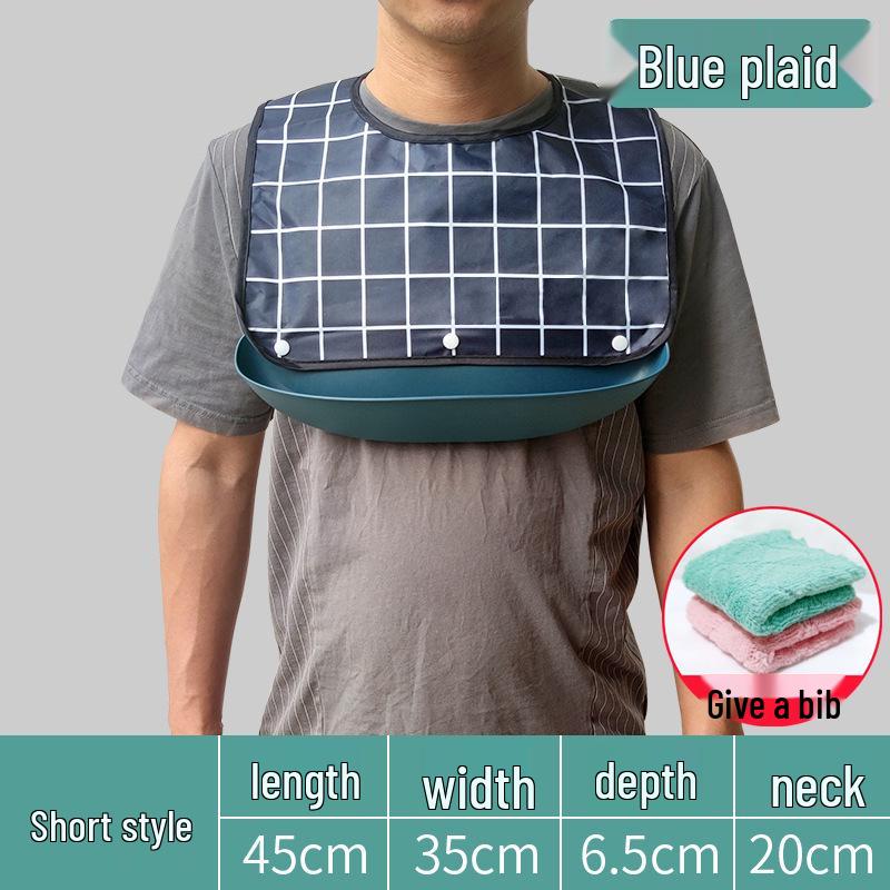 Waterproof Silicone Bib for Adults: Ideal for Elderly Mealtime