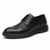 Business Dress Casual Shoes British Groom Leather Inner Height Increase Suit Soft Sole Wedding Leather Shoes Men Spring Job