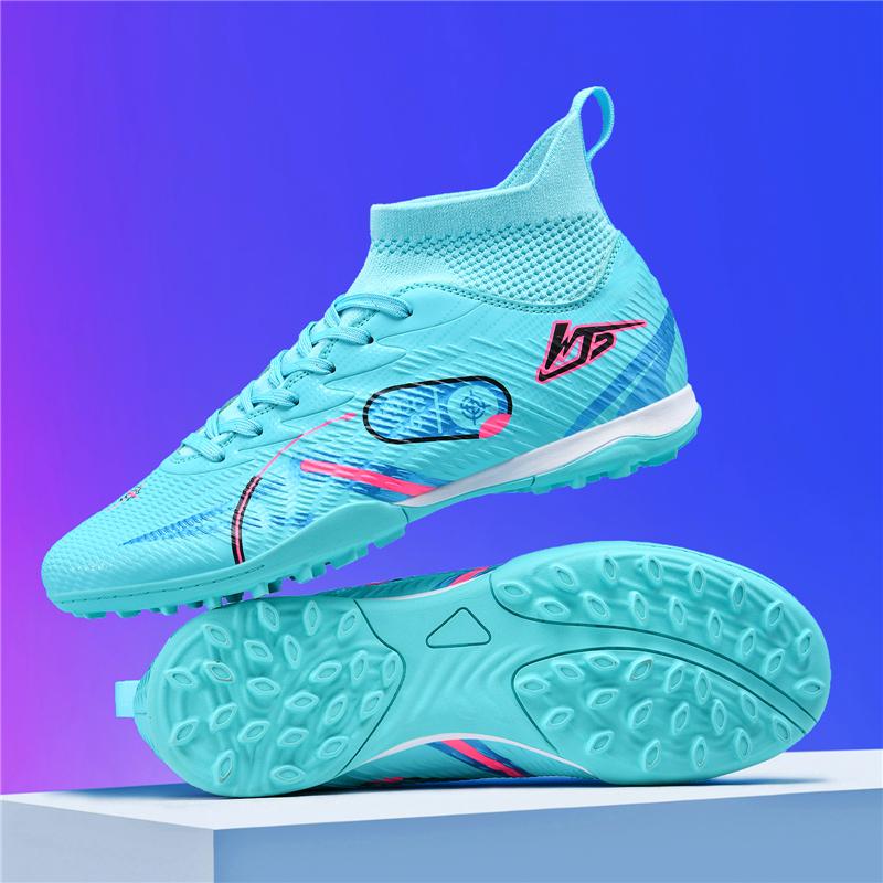 Stylish  Men's Soccer Boot Large Size 32-46 TF/FG Fast Soccer Sneakers Teenager Outdoor High Top Men Football Shoes Cleats