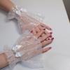 Elegant Bowknot Sleeves For Nails Art Photography Soft Glitter Fabric Comfortable Elastic Arm Covers
