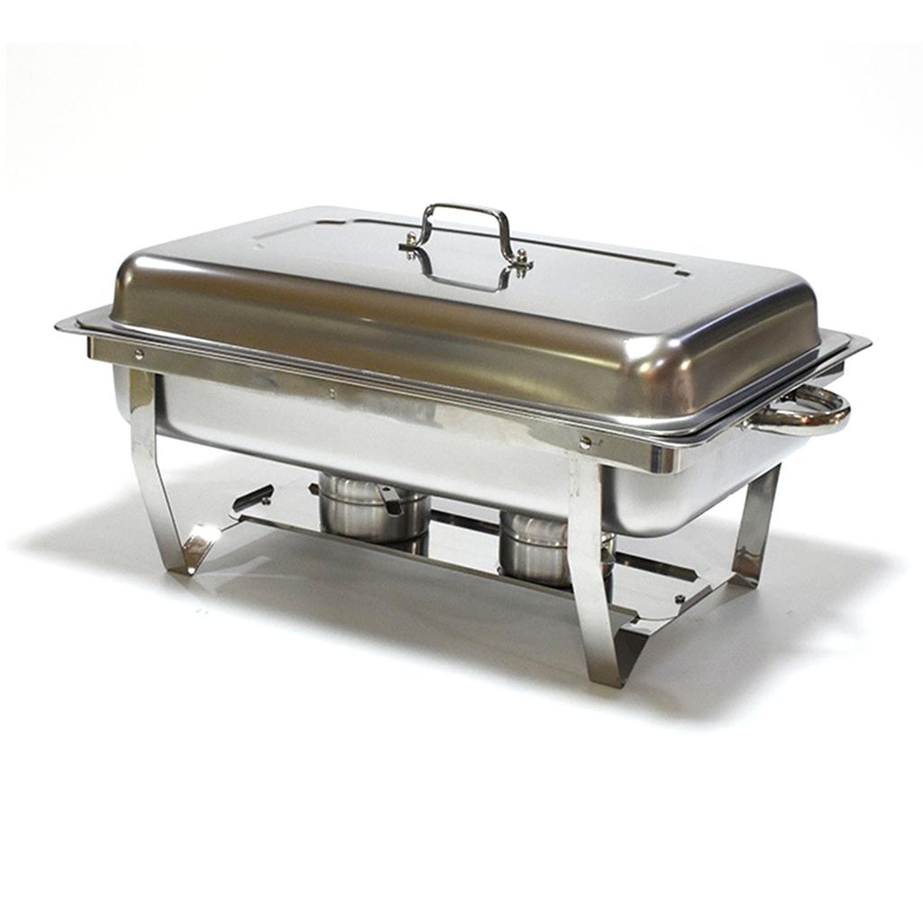 Buffet Warmer Server 2 Tray Chafing Dish Buffet Set Stainless Steel Food Warmer for Hotel Restaurant