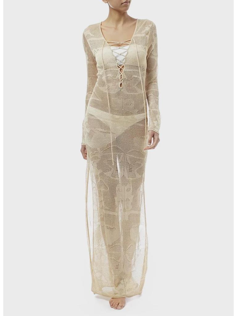 Women's European & American Style Knitted Beach Dress