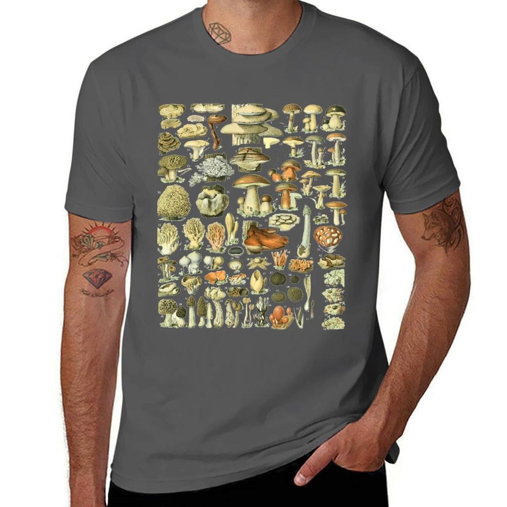 Mushroom Varieties For Fungi Mushroom Hunters Tshirt Casual Basic Street Style Tshirt