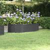 Raised Garden Bed Galvanized Steel 152 X 80 X 36 Cm Anthracite Grey