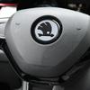 43/44mm Car Emblem Steering Wheel Center Badge Sticker Decal Styling For SKODA Fabia Karoq Kodiaq Yeti Rapid Octavia A5 Superb Usbn43