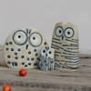 Three-Piece Owl Set, Lucky Owl Guardian, Animal Statue Gift, Interesting Owl Decoration, Bird Art Statue Home Decoration