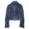 Bottega Veneta Black/Blue 686158 Chenille Blue Jacket Jacket 38 Black / blueUsed