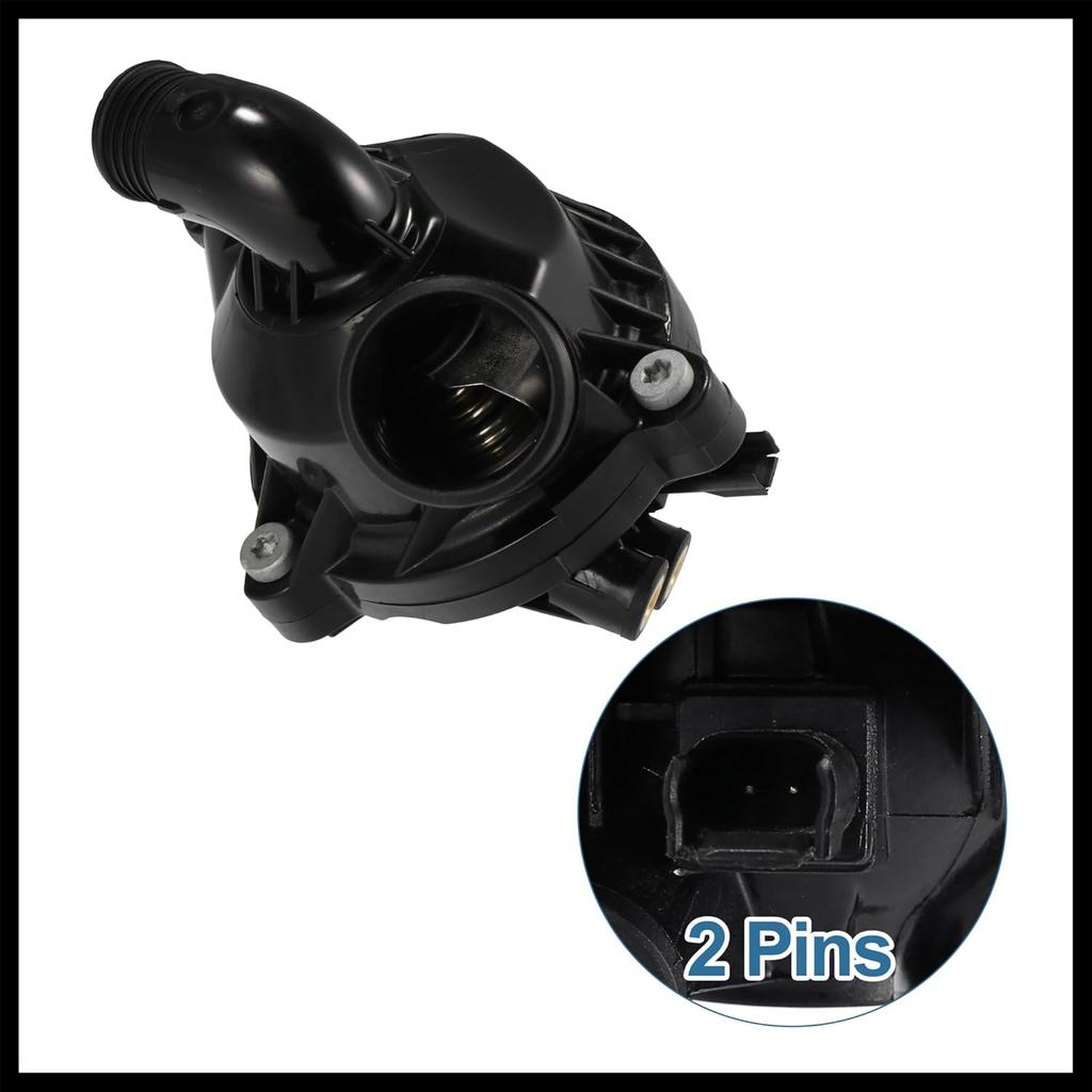 Thermostat Housing Assembly 11537601158 Engine Coolant Thermostat Housing Assembly for BMW X1 X5 X6 135i 335i 2011 2012 2013 Durable Material