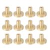 12 Pack Gold Cabinet Knobs Zinc Alloy Drawer Knobs Cabinet Knob Handles Hardware with Screws