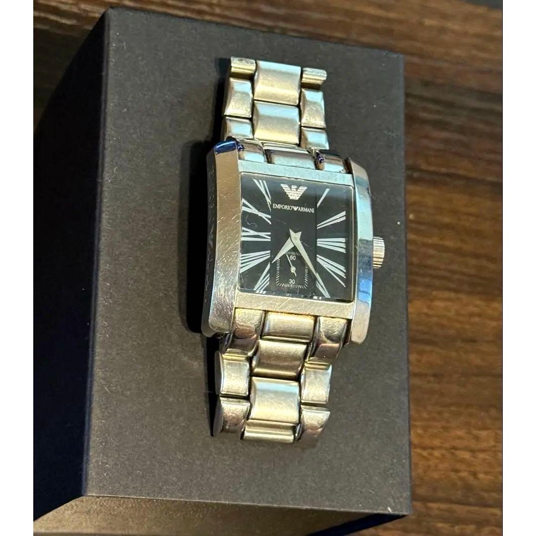 Used EMPORIO ARMANI black dial men s watch AR-0181