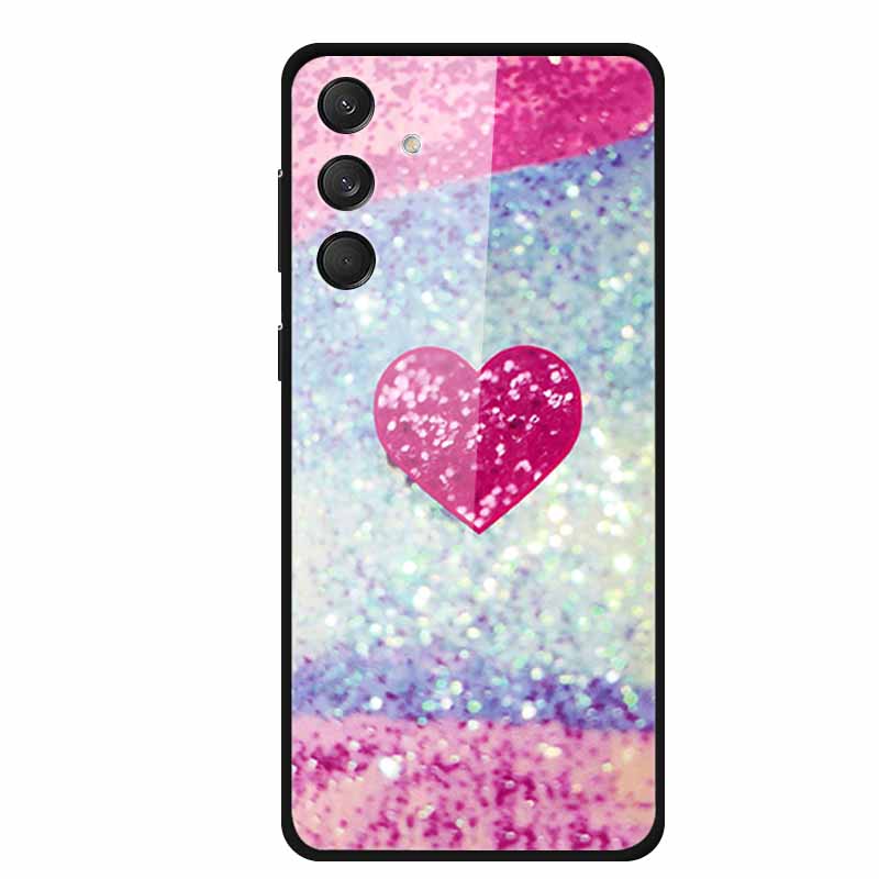 Tempered Glass Phone Cases for Samsung A16 Cases Space Print Hard Back Covers for Samsung Galaxy A16 4G 5G Shells Coque A16 2024