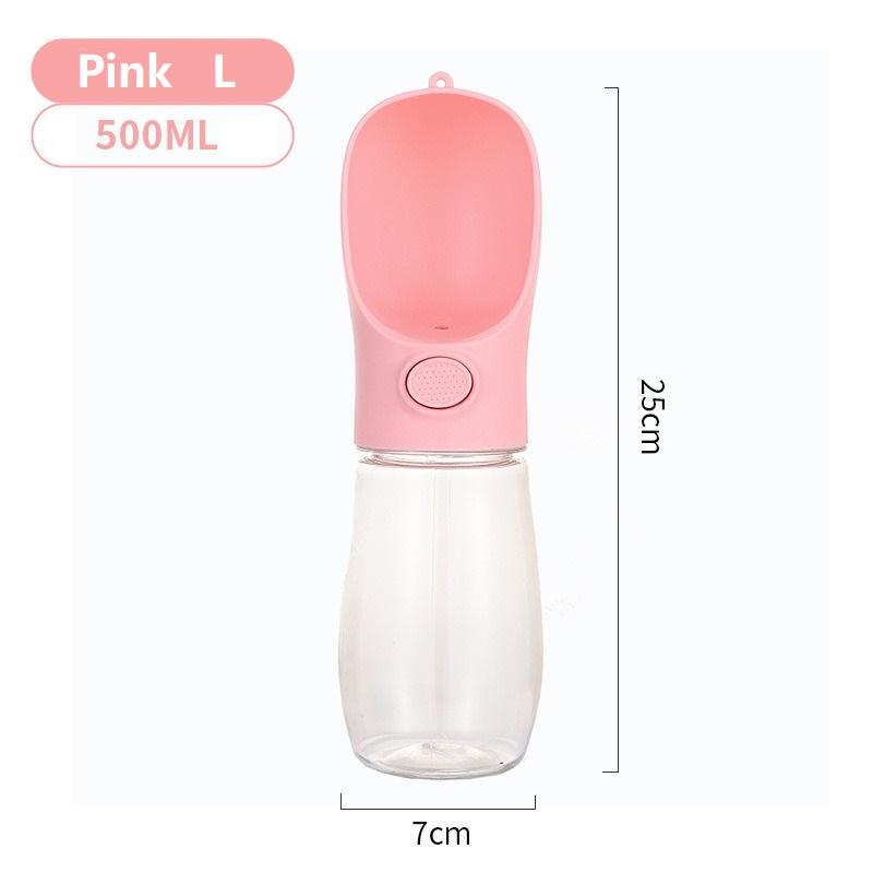 350/500ML Wasserflasche für Hunde Tragbare Trinkwasserflasche für kleine große Haustiere Katze Outdoor Auslaufsicher Spaziergang Trinknäpfe