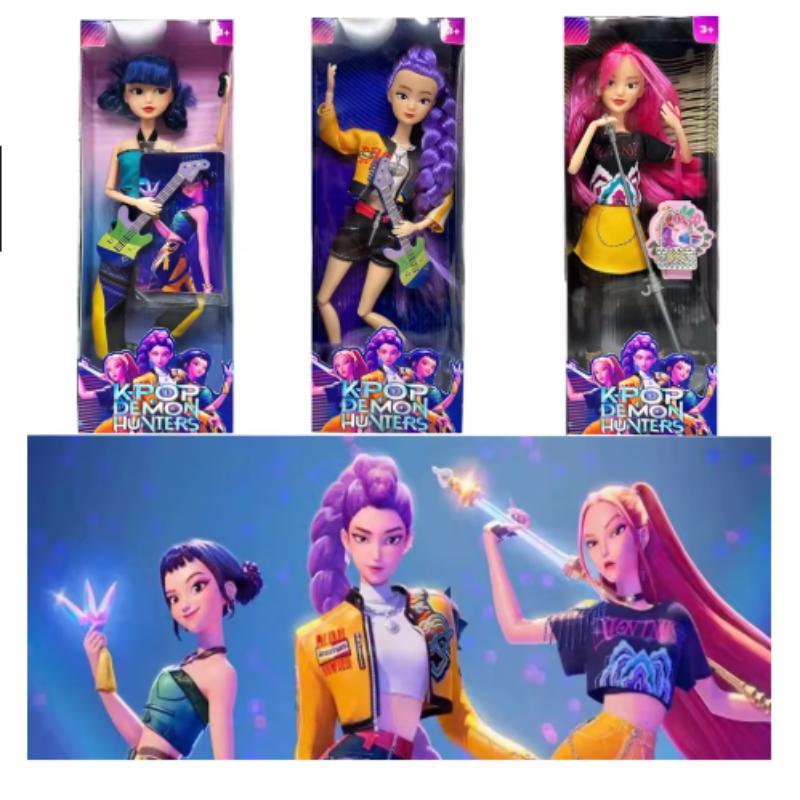 @@ anime k pop Demon hunters Witch Hunter Group High appearance Glue doll doll Girl's heart Decorative doll Holiday Gifts