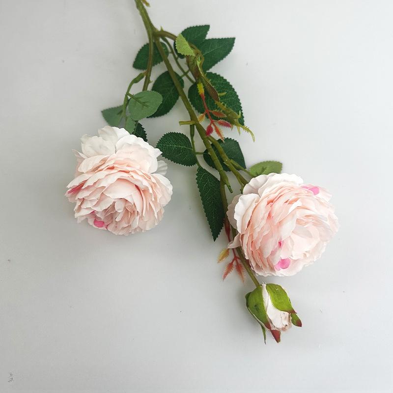 Artificial Flower Fake Silk Peonies Used for Home Room Vase Decoration Christmas Wreath Wedding Bouquet Party Accessories