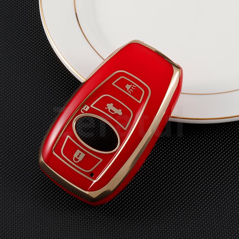 For Subaru Brz Xv Forester Legacy Outback 3/4 Buttons Soft Tpu Car Remote Key Case Cover Shell Holder Protector Accessories