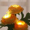 Energy Efficient Peony Shape Nightlight With Realistic Flower Design NonToxic Plastic Bedroom Table Decorations