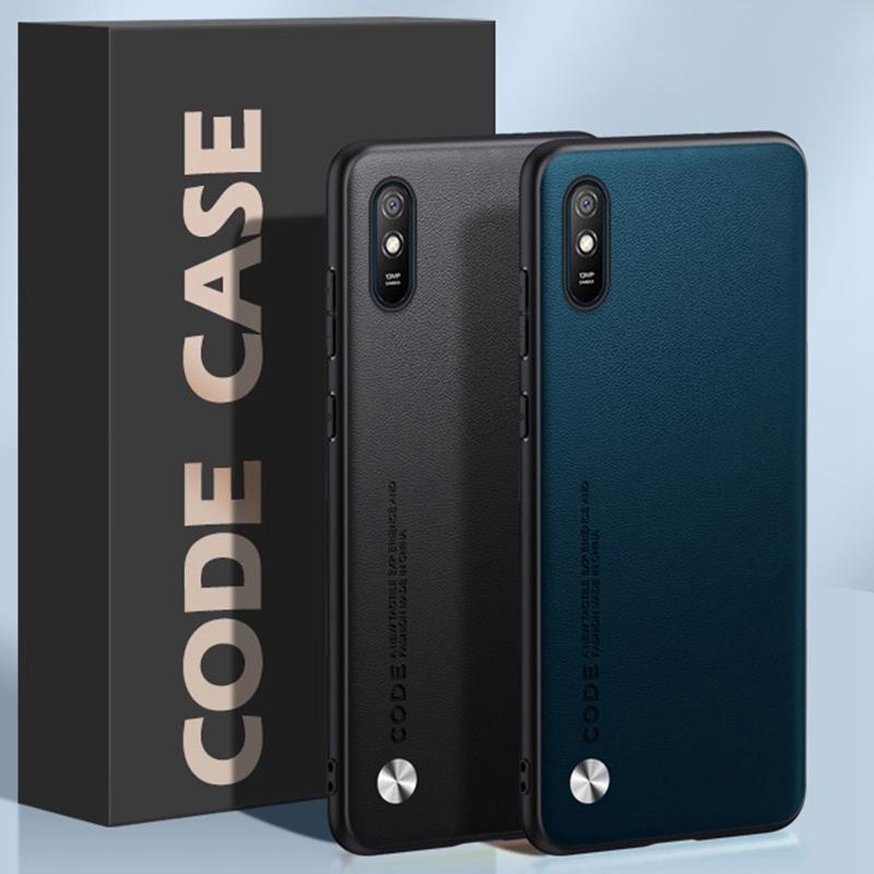 Luxuriöse PU-Lederhülle für Xiaomi Redmi 9A 9 A Rückseite Silikon Stoßfest Vollschutz Handyhülle für Redmi9 A Redmi9A