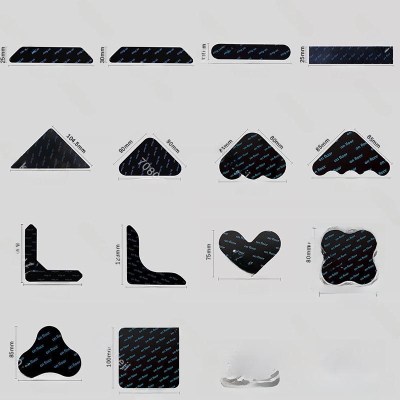 Non-slip carpet stickers for secure, traceless grip - washable, double-sided, no glue needed.