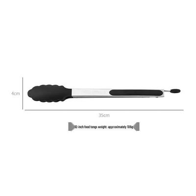 Wutuo Stainless Steel Nylon Food Tongs