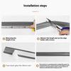 Floor Transition Strips PVC Carpet Strip Edge Sealing Moulding Easily Installed Carpet Transition Length 3 M Long. Very Soft Strip For Doorway