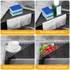 Foldable Stainless Steel Drain Rack for Fruits and Vegetables Multifunctional Kitchen Sink Organizer