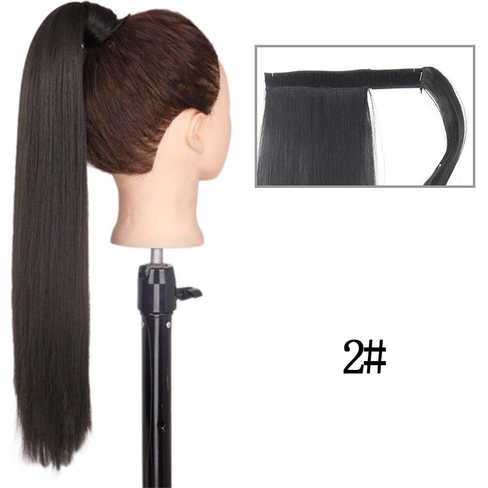 MERISIHAIR 22"34" Long Straight Clip In Hair Tail Nature Fake Ponytail Extension Hairpiece with Hairpins High Temperature Fiber Synthetic Ponytail