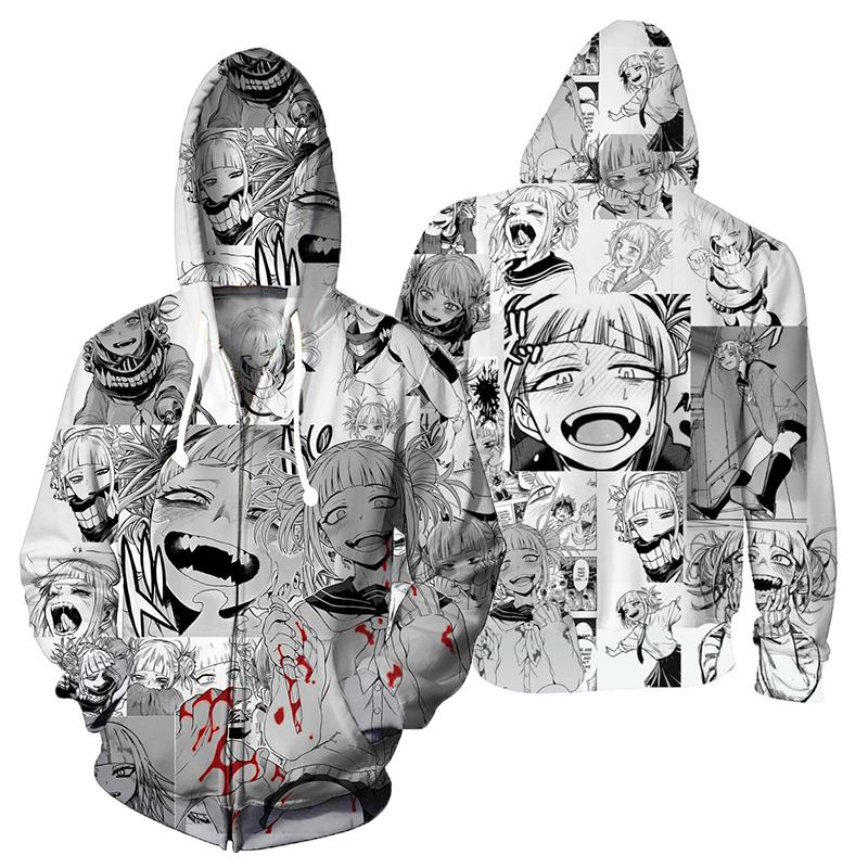 Anime Himiko Toga Unisex Hoodie Sweatshirt Jacket Cosplay Coat