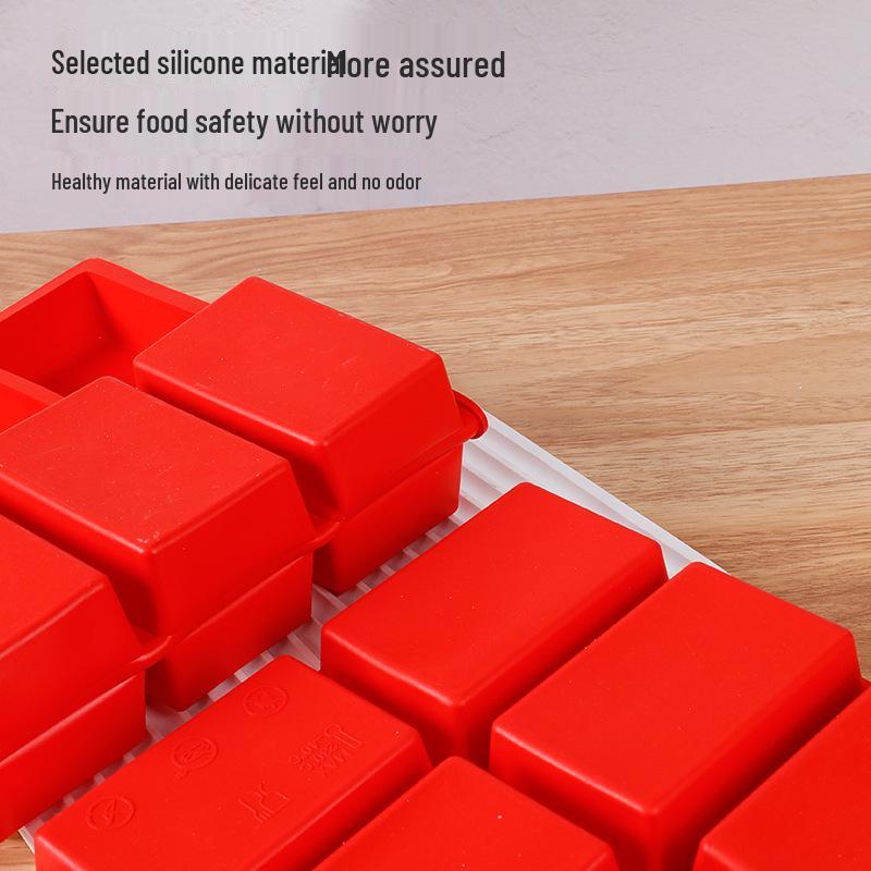 Silikonform 9-fach rechteckig für Kuchen & Seife