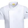 Chef Coat Jacket Short Sleeve Catering Shirt Breathable Workwear Cooking Clothes Apparel Uniform for