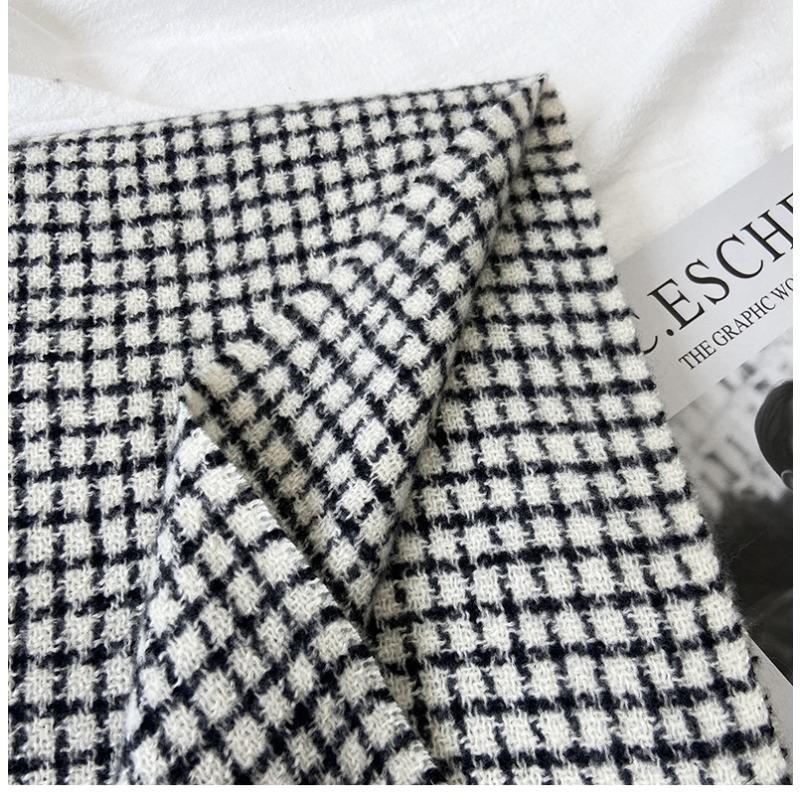 Scarf Women's Autumn and Winter New Imitation Cashmere Plaid Fringed Shawl Couple Thickened Scarf Warm Windproof Neck Scarf Casual Outdoor