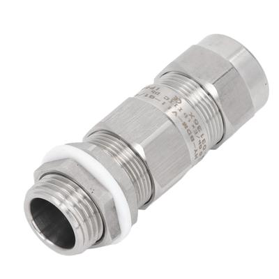 G1/2 Water Proof Cable Gland 304 Stainless Steel Explosion Proof Dual Sealing Armoured Cable Gland P