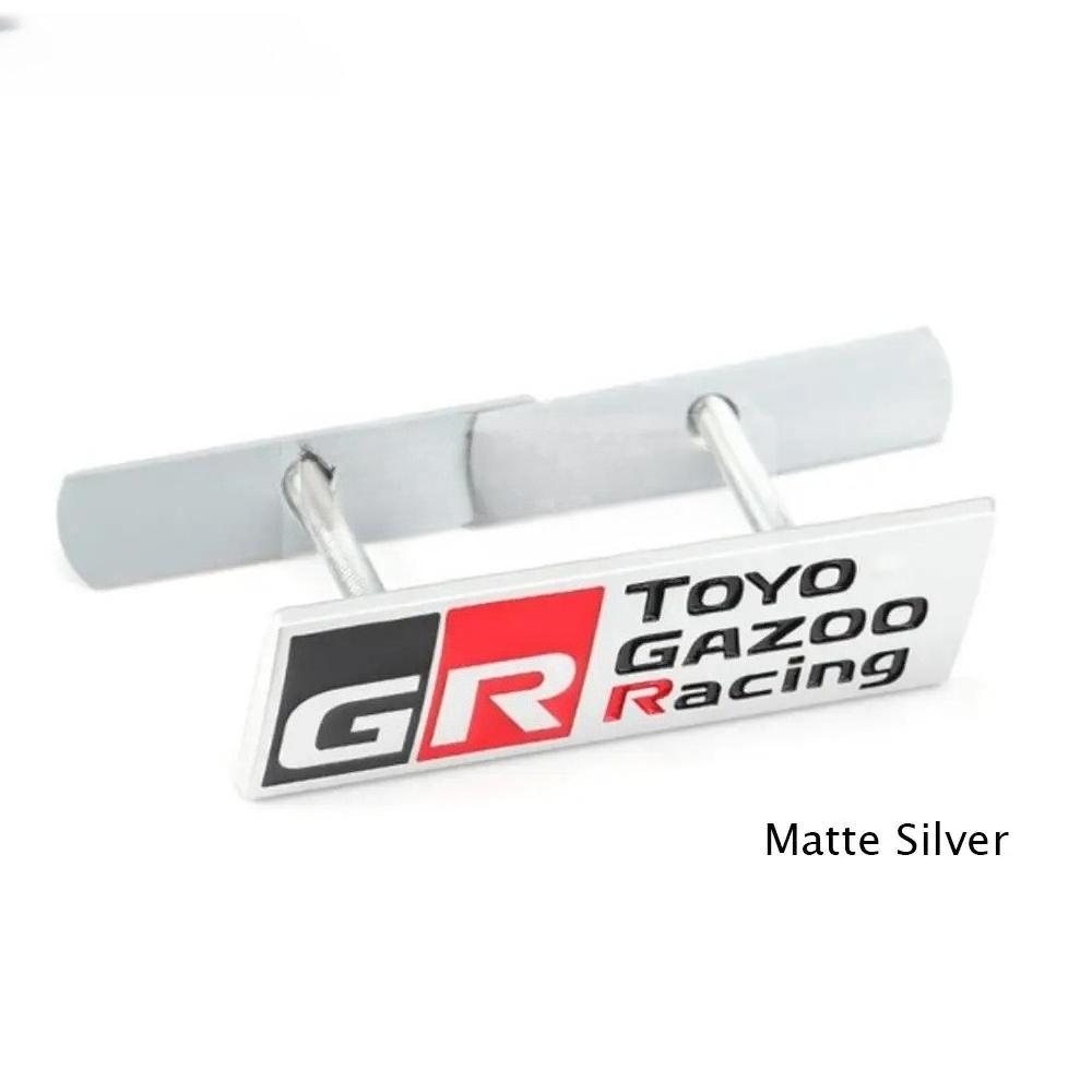 1 Peça Estilo de Carro Gazoo Racing GR 3D Grade Frontal de Carro Emblema de Liga de Zinco Adesivo Emblema de Metal Decalque para Supra AE86 GT86 Corolla