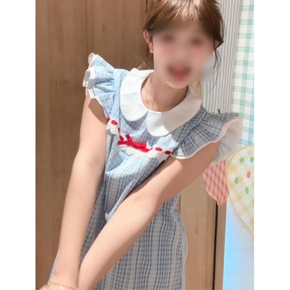 Academy style small fresh doll collar plaid dress summer unique beautiful wear temperament beautiful princess skirt