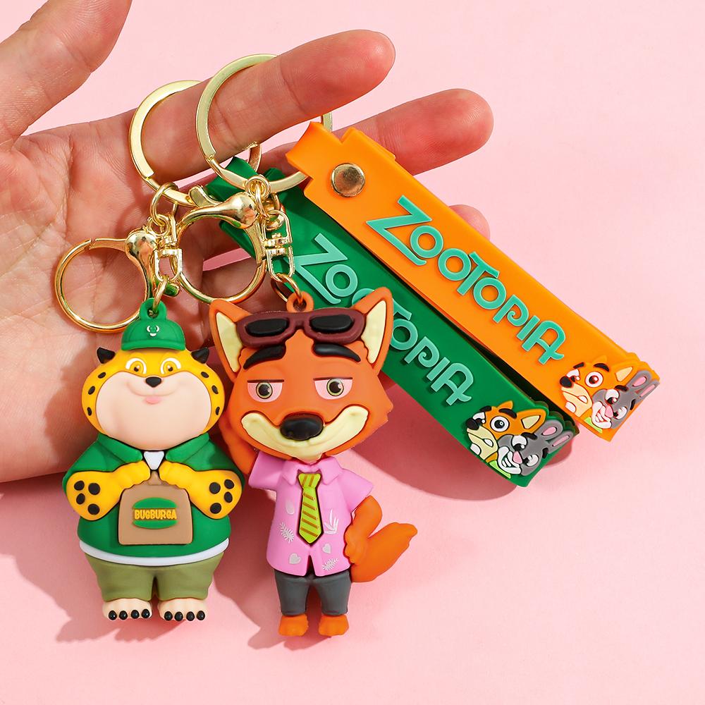 Disney Zootopia Character Keychain Adorable PVC Figurine Perfect for Car Keys or Bag Charms The Ideal Christmas Gift for Her