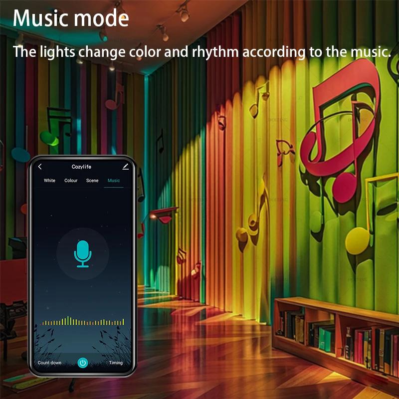 Smart Led Light Bulb Wifi/BLE  Alexa Led Lamp E27 RGB 110V 220V Smart Lamps For Google Assistant Cozylife