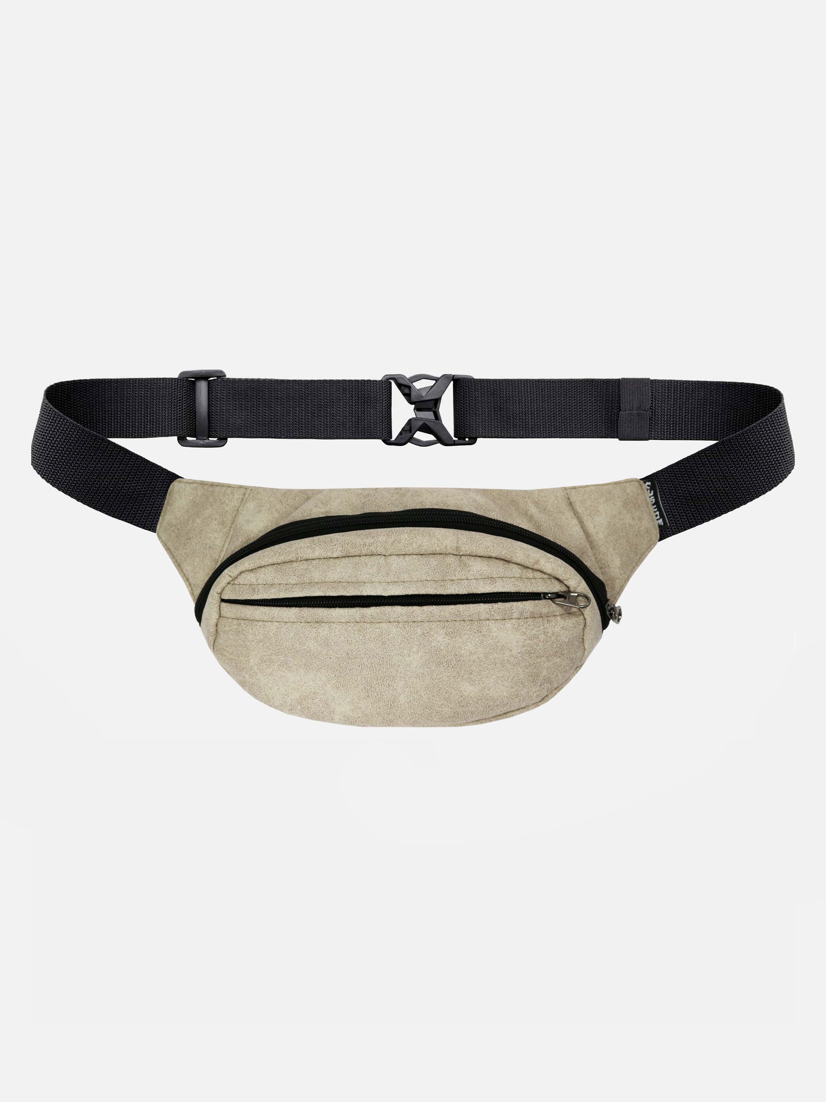 

Бананка сумка на пояс чоловіча Custom Wear Triada Eco шкіра світло-сіра 22x15x8 cm сірий